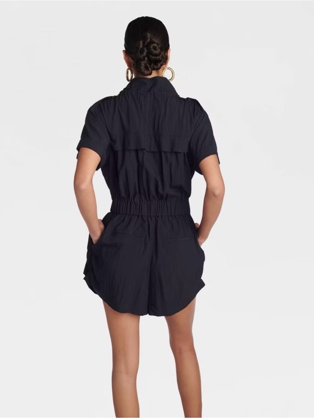 🎯💙 NWT! Navy Blue KBB by KAHLANA Short Sleeve ‘The Utility Romper' - Size
M - Picture 3 of 10